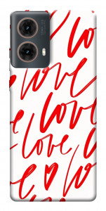 Чехол Love handwriting для Motorola Moto G85