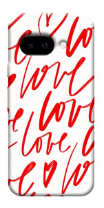Чехол Love handwriting для Google Pixel 9a