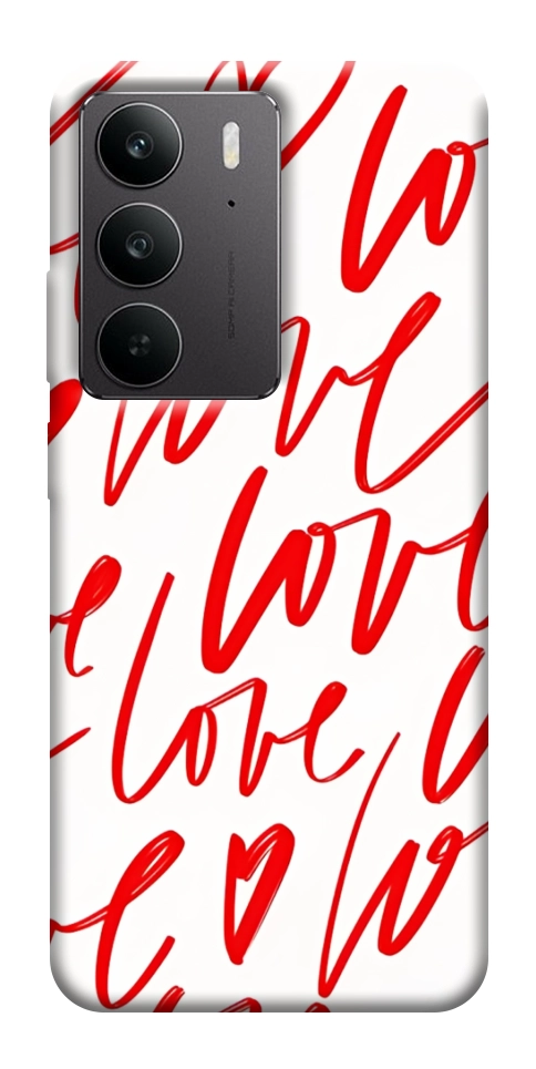Чехол Love handwriting для Realme C75