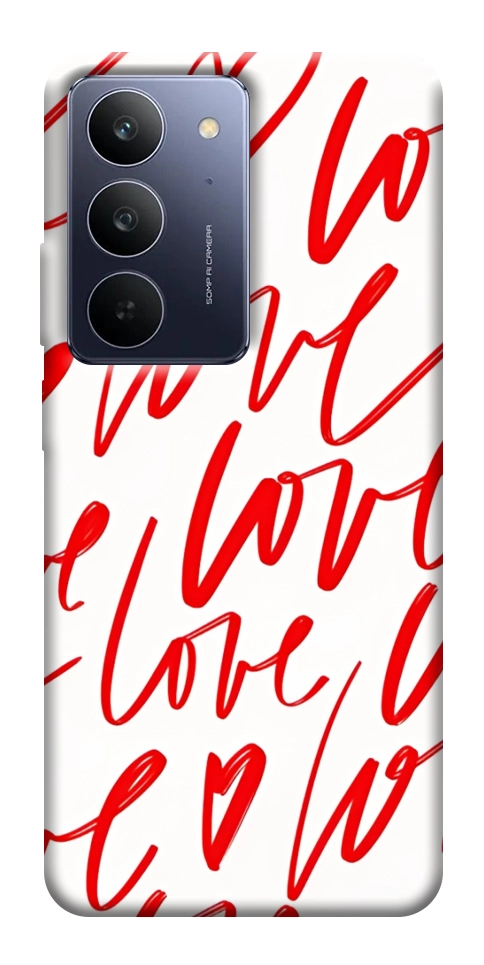 Чехол Love handwriting для Realme C75x