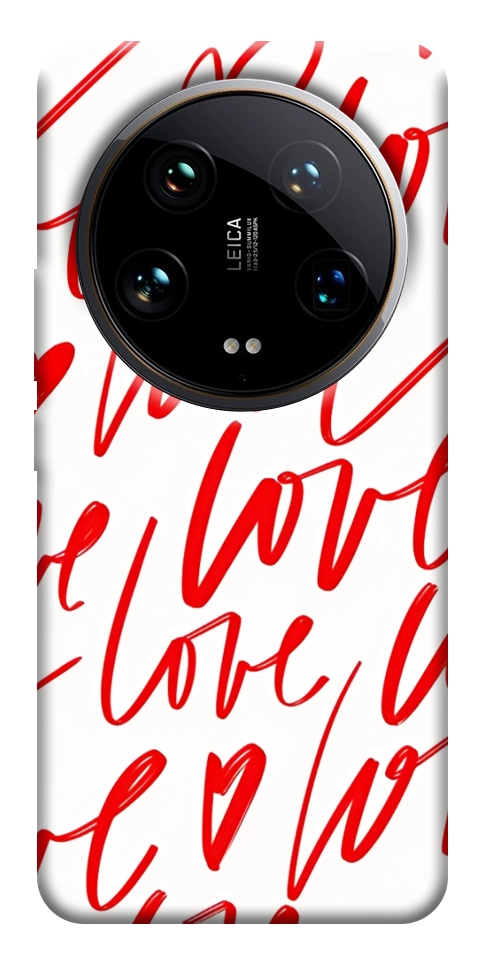 Чехол Love handwriting для Xiaomi 14 Ultra