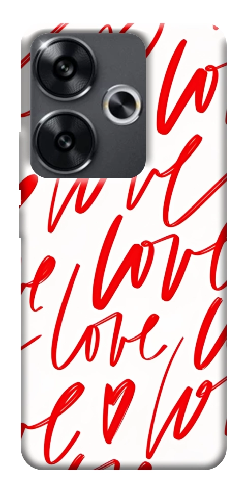 Чохол Love handwriting для Xiaomi Poco F6