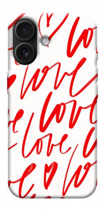 Чехол Love handwriting для iPhone 17
