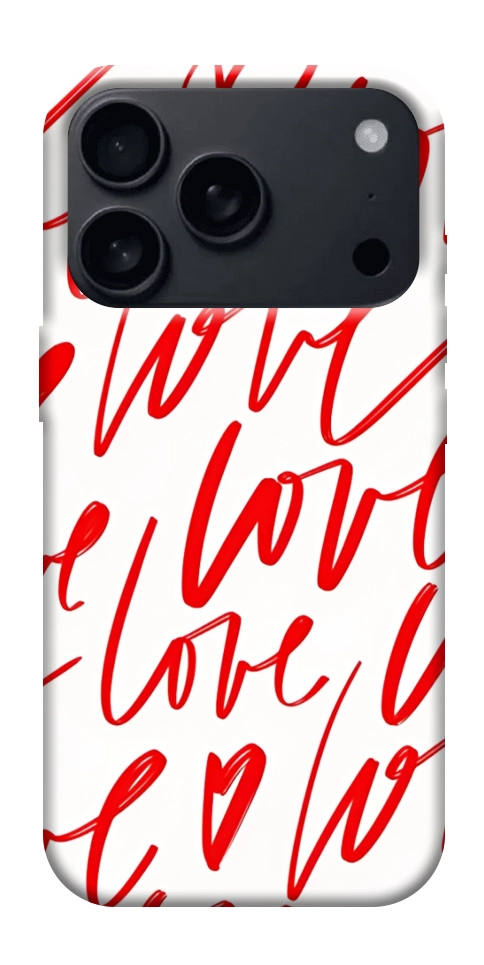 Чехол Love handwriting для iPhone 17 Pro