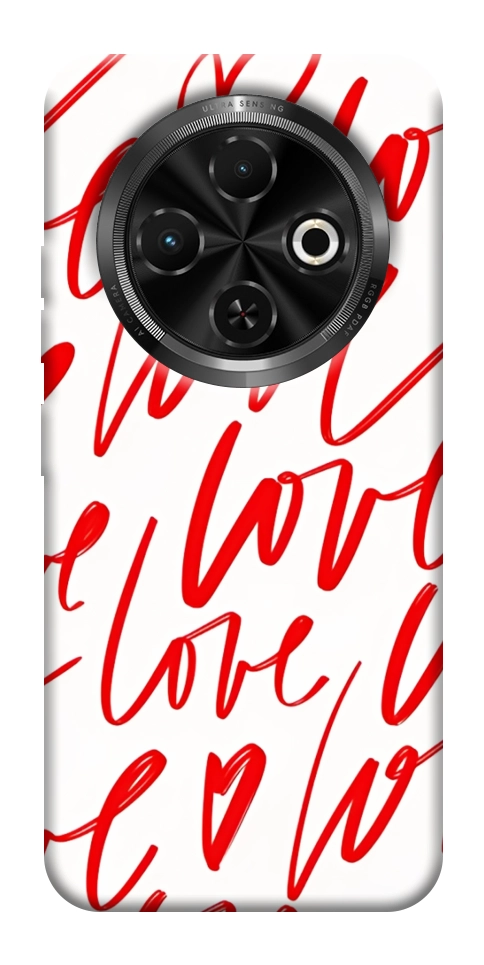 Чехол Love handwriting для TECNO Spark 30C (KL5n)