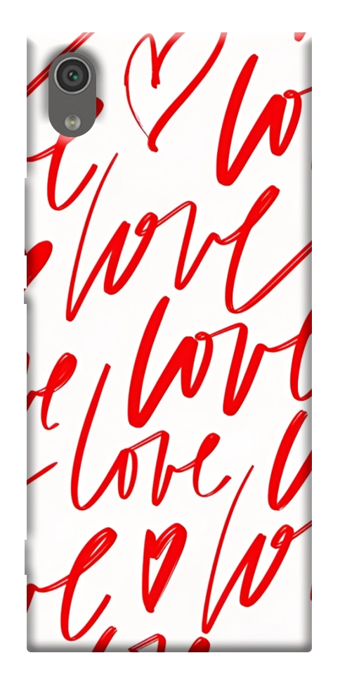 Чехол Love handwriting для Sony Xperia XA1