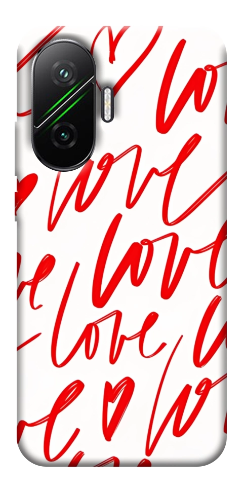 Чохол Love handwriting для Xiaomi Poco F7