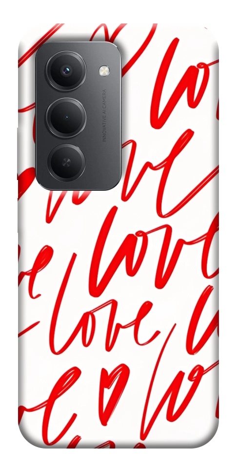 Чехол Love handwriting для Xiaomi Redmi 15 (Europe version)