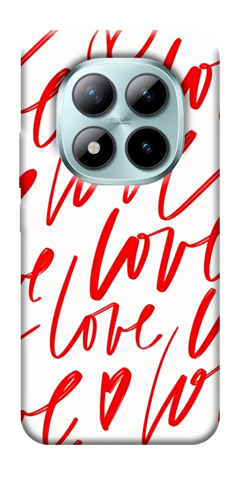 Чехол Love handwriting для Xiaomi Redmi Note 15 Pro+ 5G
