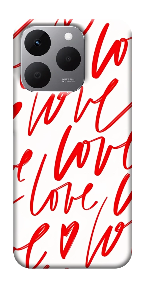 Чехол Love handwriting для Realme 15T