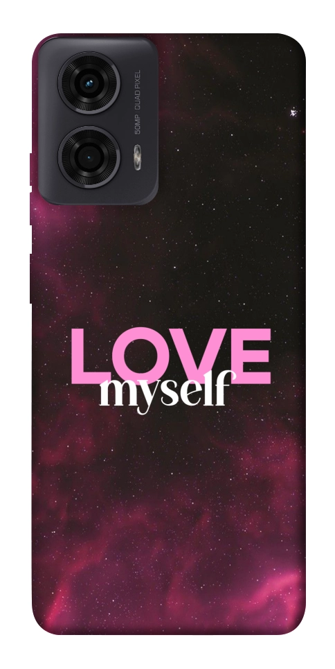 Чохол Love myself для Motorola Moto G04