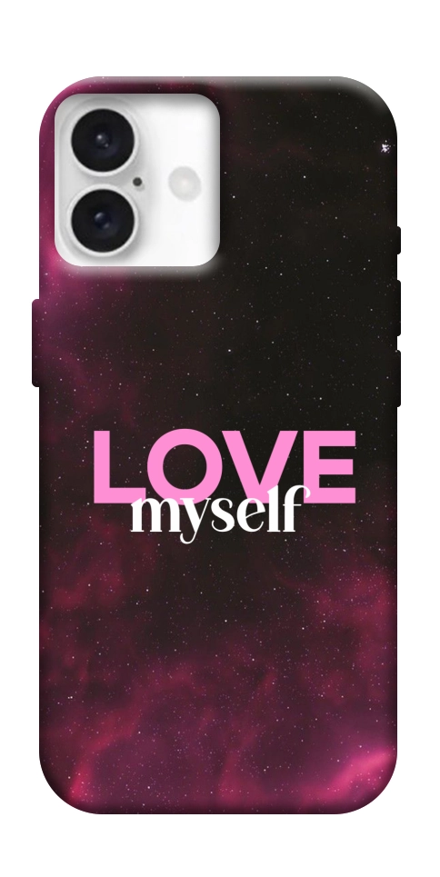 Чехол Love myself для iPhone 16 Plus