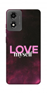Чехол Love myself для Motorola Moto E14