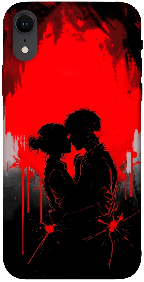 Чехол Silhouette couple для iPhone XR