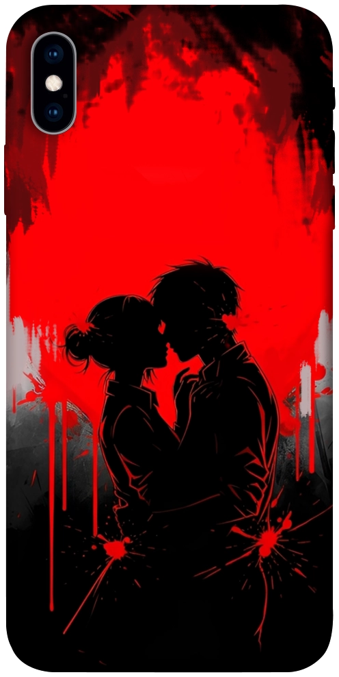 Чехол Silhouette couple для iPhone X