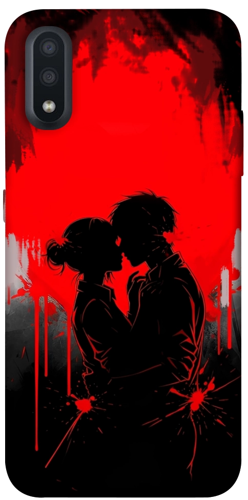 Чехол Silhouette couple для Galaxy A01