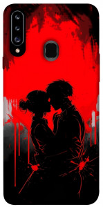 Чехол Silhouette couple для Galaxy A20s (2019)