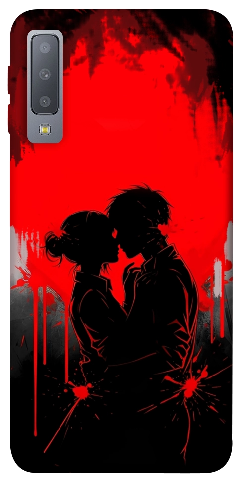 Чехол Silhouette couple для Galaxy A7 (2018)