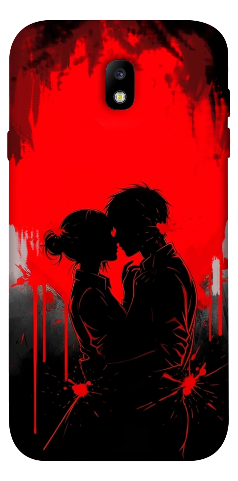 Чехол Silhouette couple для Galaxy J7 (2017)