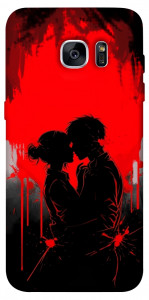Чохол Silhouette couple для Galaxy S7 Edge