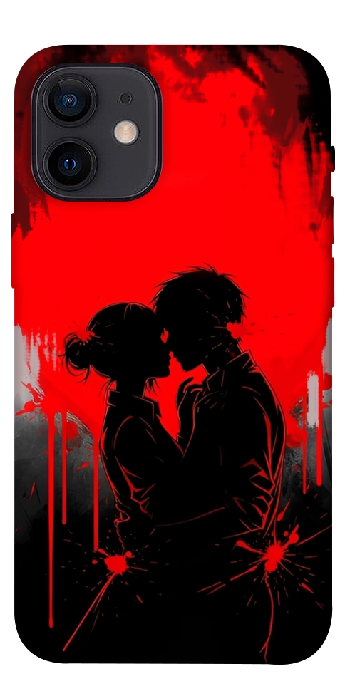 Чехол Silhouette couple для iPhone 12 mini