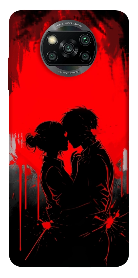 Чехол Silhouette couple для Xiaomi Poco X3 NFC