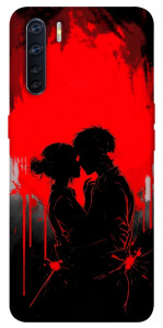 Чохол Silhouette couple для Oppo A91