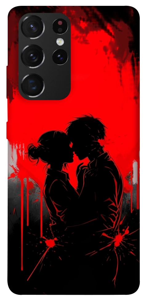Чехол Silhouette couple для Galaxy S21 Ultra