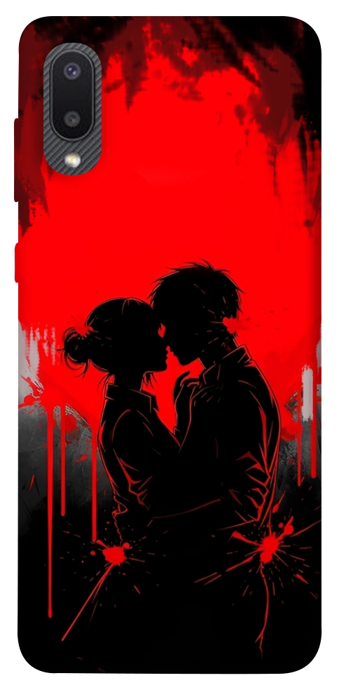 Чехол Silhouette couple для Galaxy A02