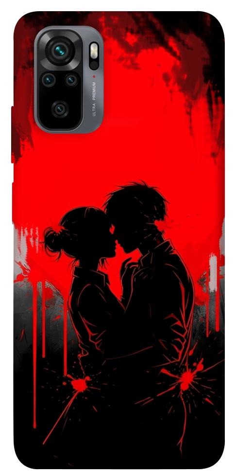 Чехол Silhouette couple для Xiaomi Redmi Note 10