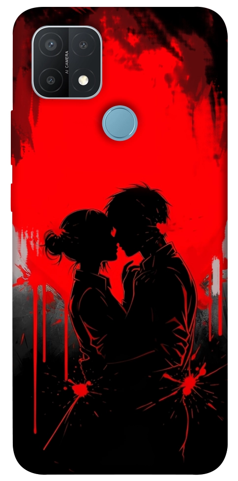 Чехол Silhouette couple для Oppo A15