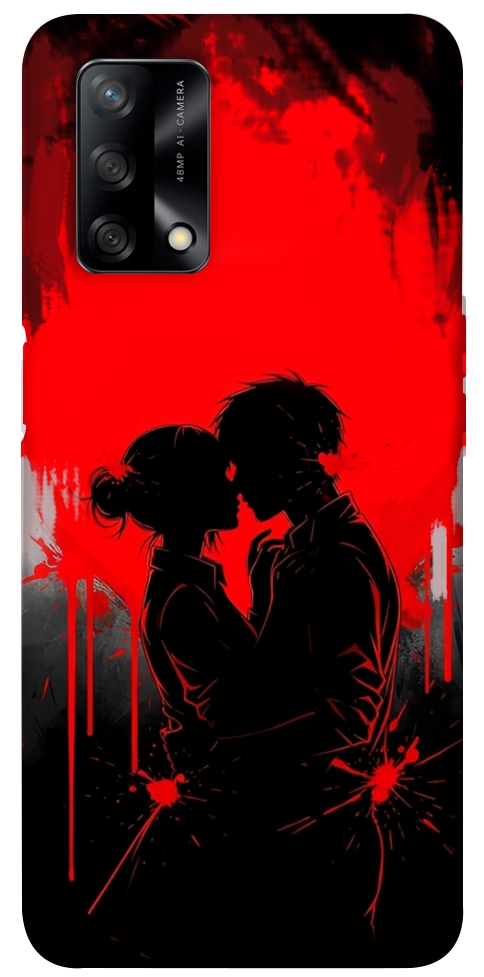 Чехол Silhouette couple для Oppo A74 4G