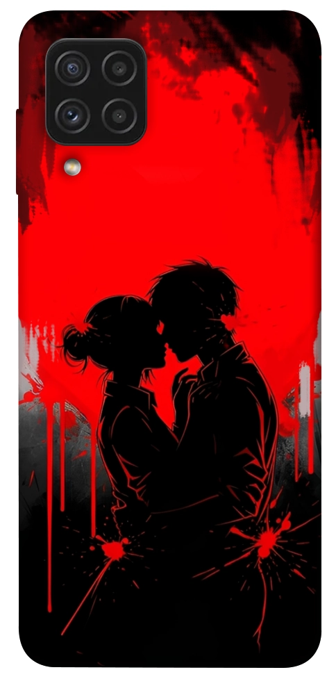 Чехол Silhouette couple для Galaxy A22 4G