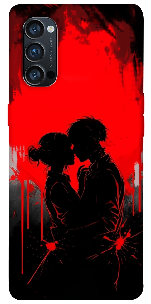 Чехол Silhouette couple для Oppo Reno 4 Pro 5G
