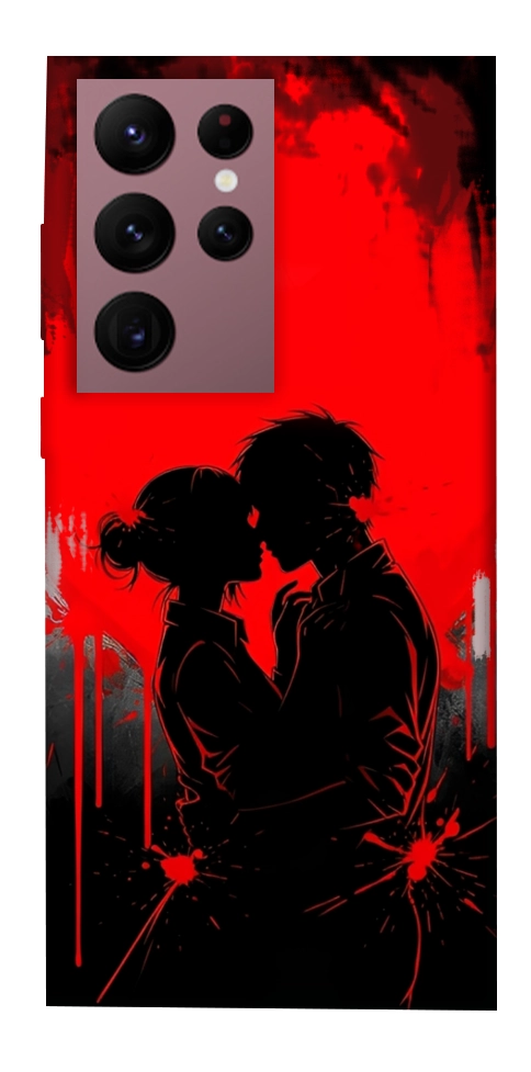 Чехол Silhouette couple для Galaxy S22 Ultra
