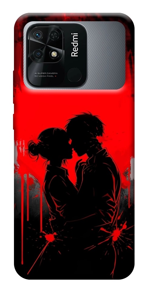 Чехол Silhouette couple для Xiaomi Redmi 10C