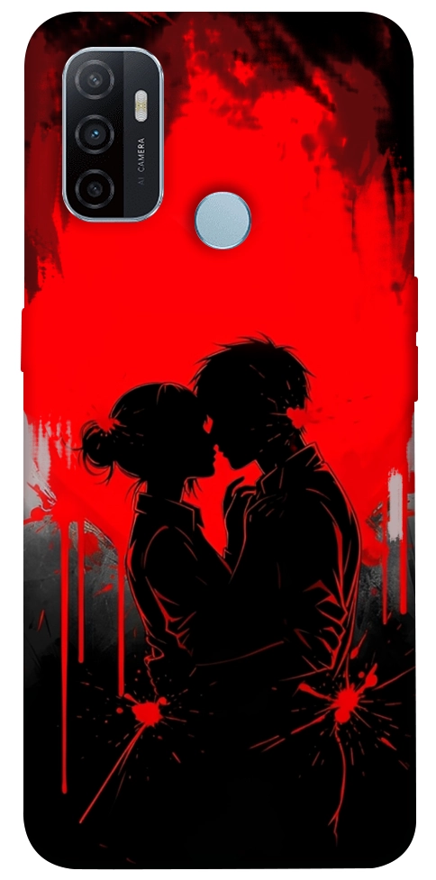 Чехол Silhouette couple для Oppo A32