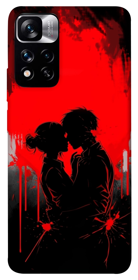 Чехол Silhouette couple для Xiaomi Redmi Note 11 5G