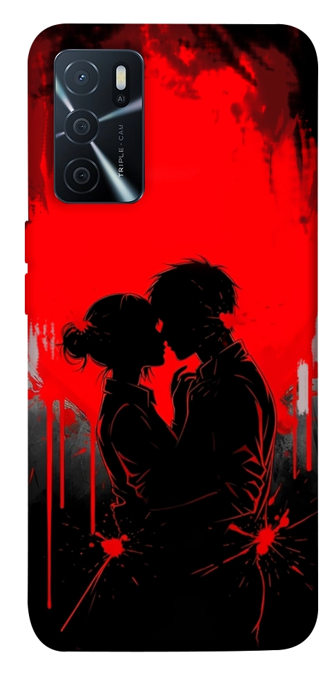 Чехол Silhouette couple для Oppo A16