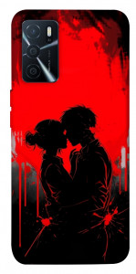 Чохол Silhouette couple для Oppo A16s
