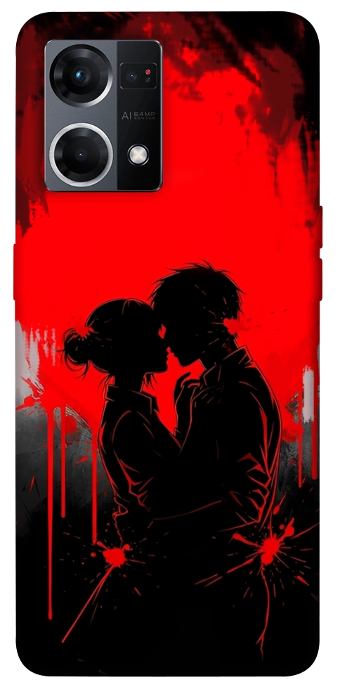 Чехол Silhouette couple для Oppo Reno 7 4G