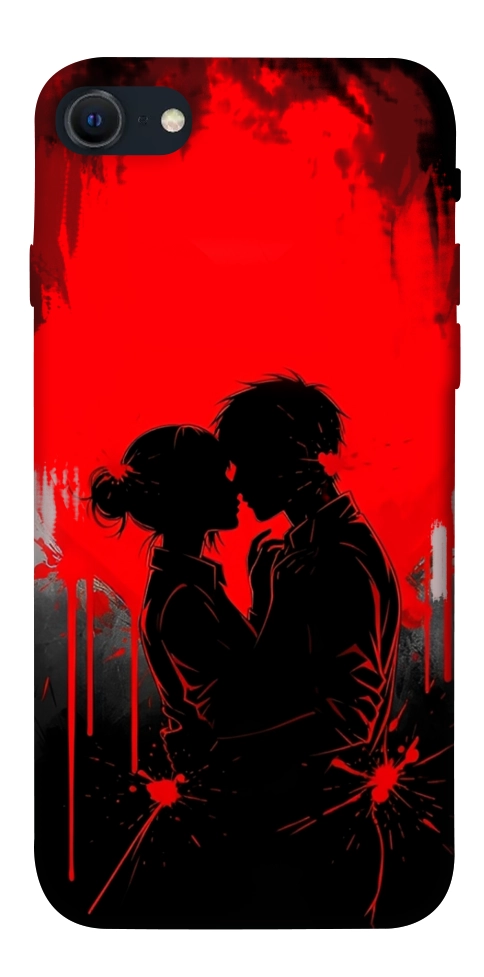 Чехол Silhouette couple для iPhone SE (2022)
