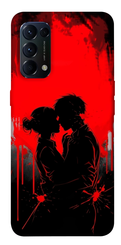 Чехол Silhouette couple для Oppo Reno 5 4G