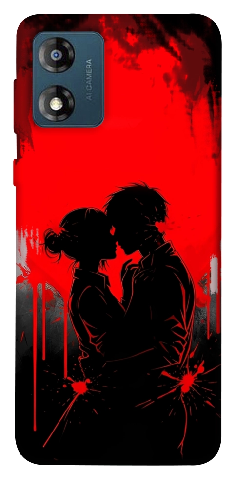 Чохол Silhouette couple для Motorola Moto E13