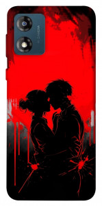 Чехол Silhouette couple для Motorola Moto E13