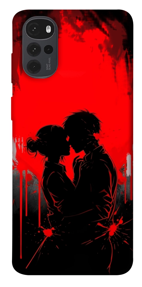 Чехол Silhouette couple для Motorola Moto G22