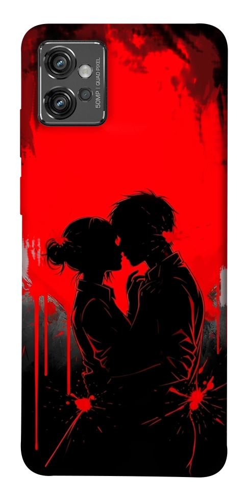 Чехол Silhouette couple для Motorola Moto G32