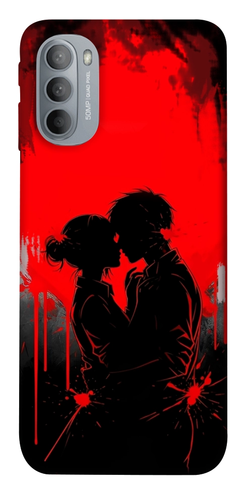 Чехол Silhouette couple для Motorola Moto G31