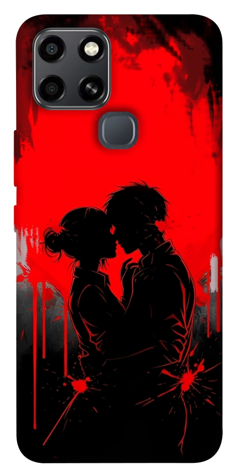 Чехол Silhouette couple для Infinix Smart 6
