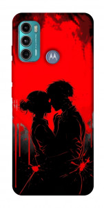 Чехол Silhouette couple для Motorola Moto G60